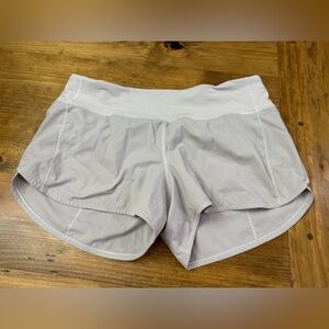 Lululemon Speed Up Shorts Grey Lined